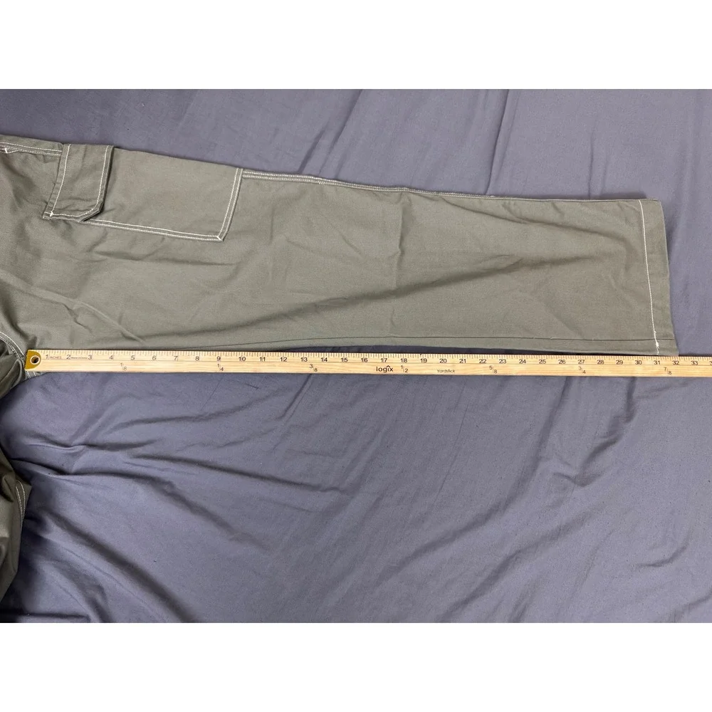True Religion Mens Cargo SN Pant HS Kalamata Green Contrast Stitch ~33x32 NWT